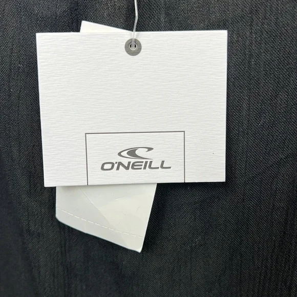 NWT O’Neill Frances Swim Cover Up Resort Beach Black XS Embroidered Macy’s - Picture 12 of 14